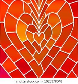 abstract vector stained-glass mosaic background