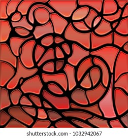 abstract vector stained-glass mosaic background
