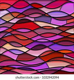 abstract vector stained-glass mosaic background