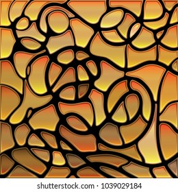 abstract vector stained-glass mosaic background