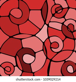 abstract vector stained-glass mosaic background