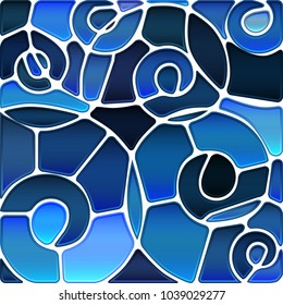 abstract vector stained-glass mosaic background