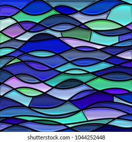 abstract vector stained-glass mosaic background