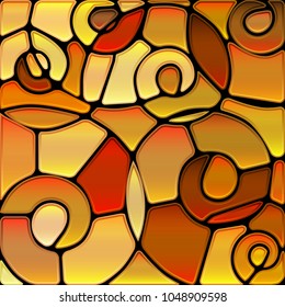 abstract vector stained-glass mosaic background