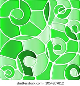 abstract vector stained-glass mosaic background