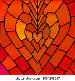 abstract vector stained-glass mosaic background