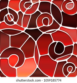 abstract vector stained-glass mosaic background