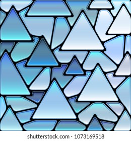 abstract vector stained-glass mosaic background