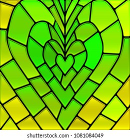 abstract vector stained-glass mosaic background