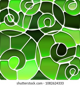 abstract vector stained-glass mosaic background