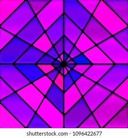 abstract vector stained-glass mosaic background