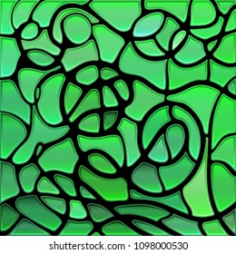 abstract vector stained-glass mosaic background
