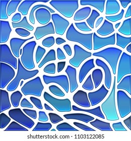 abstract vector stained-glass mosaic background