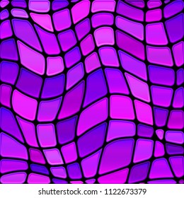 abstract vector stained-glass mosaic background - purple and violet