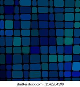 abstract vector stained-glass mosaic background - dark blue