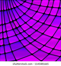 abstract vector stained-glass mosaic background - purple and violet