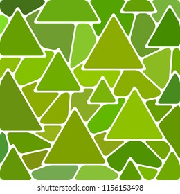 abstract vector stained-glass mosaic background - green triangles