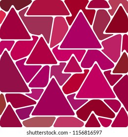 abstract vector stained-glass mosaic background - purple triangles