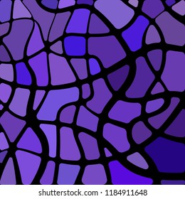 abstract vector stained-glass mosaic background - purple and violet