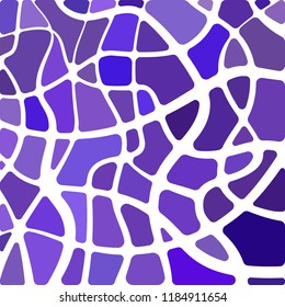 abstract vector stained-glass mosaic background - purple and violet