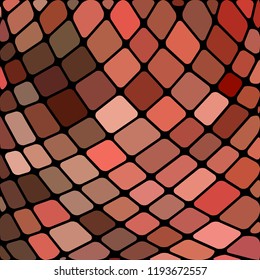abstract vector stained-glass mosaic background - red and brown