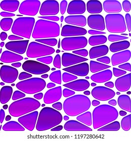 abstract vector stained-glass mosaic background - purple and violet