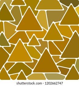 abstract vector stained-glass mosaic background - orange and brown triangles