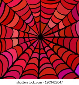 abstract vector stained-glass mosaic background - red and purple
