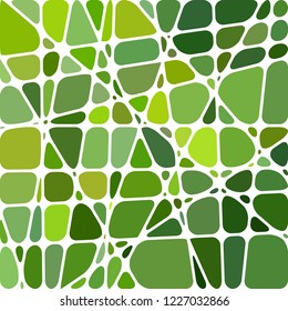 abstract vector stained-glass mosaic background - green and yellow