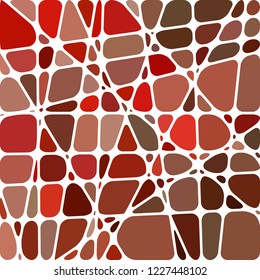 abstract vector stained-glass mosaic background - red and brown