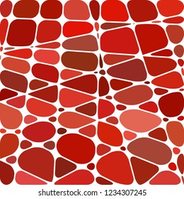 abstract vector stained-glass mosaic background - red and brown