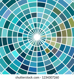 abstract vector stained-glass mosaic background - blue and teal