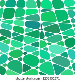 abstract vector stained-glass mosaic background - green and teal