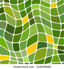abstract vector stained-glass mosaic background - green and yellow