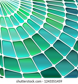 abstract vector stained-glass mosaic background - green and blue