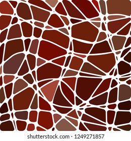 abstract vector stained-glass mosaic background - red and brown