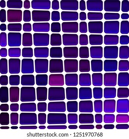 abstract vector stained-glass mosaic background - dark blue and violet