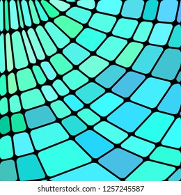 abstract vector stained-glass mosaic background - light blue