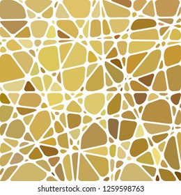 abstract vector stained-glass mosaic background - brown and beige