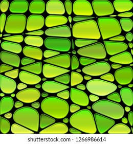 abstract vector stained-glass mosaic background - green and yellow