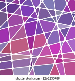 abstract vector stained-glass mosaic background - purple and violet