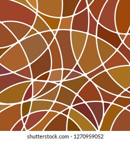 abstract vector stained-glass mosaic background - orange circles