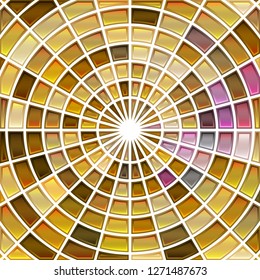 abstract vector stained-glass mosaic background - brown and beige