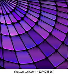 abstract vector stained-glass mosaic background - purple and violet