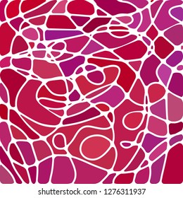 abstract vector stained-glass mosaic background - red and purple