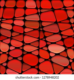 abstract vector stained-glass mosaic background - bright red