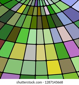 abstract vector stained-glass mosaic background - green and violet