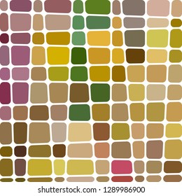 abstract vector stained-glass mosaic background - brown and yellow