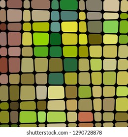 abstract vector stained-glass mosaic background - green and yellow