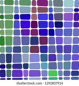abstract vector stained-glass mosaic background - blue and violet